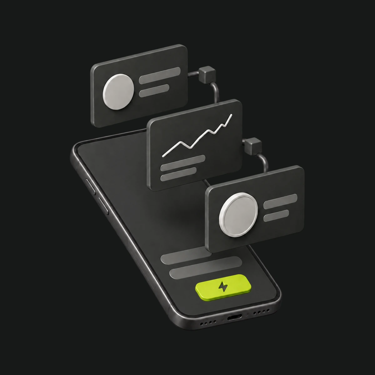 Phone, token cards and connected network blocks